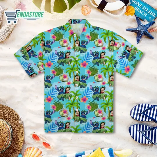 Discover Stitch Hawaiian Button Down Shirt