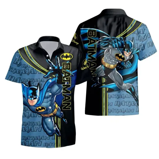 Batman Hawaiian Button Down Shirt