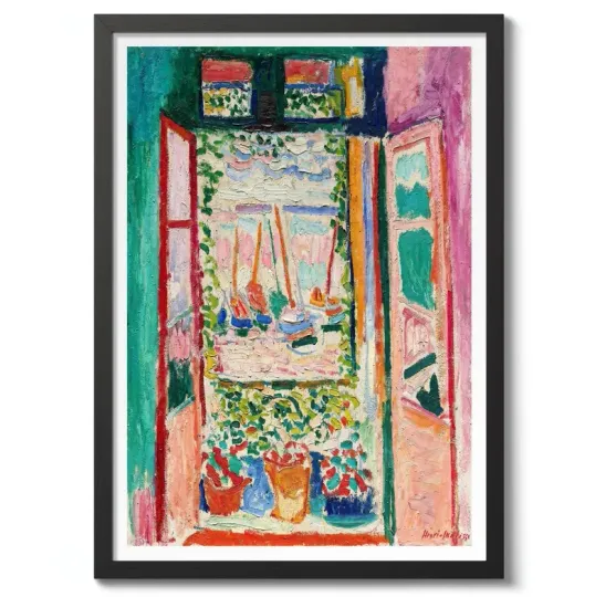 Discover The Open Window by Henri Matisse - Fauvism Art Poster - Premium Matte Vertical Poster