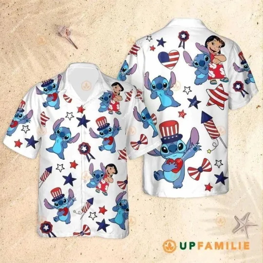 Discover Stitch Hawaiian Button Down Shirt