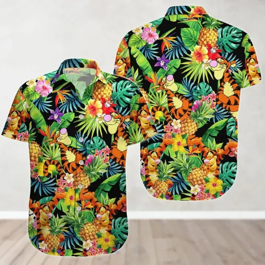 Discover Winnie The Pooh Tigger Hawaiian Shirt Button Down Shirt