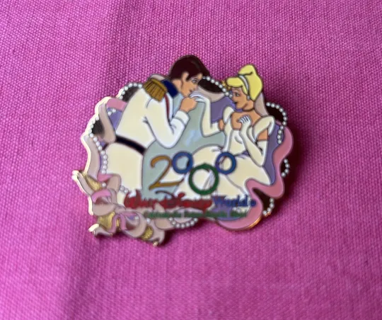 Discover Walt Disney World Pin 2000 Cinde Prince Charming Wedding Limited Ed Gift