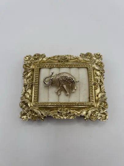 Discover Vintage Sarah Coventry Brooch Gold Tone Filagree Elephant Pin Albm Republican