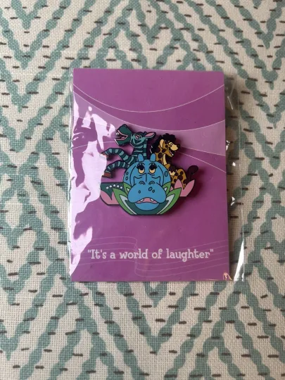 Discover DISNEY PIN Hippo SMALL WORLD SERIES #1 IT'S A WORLD OF LAUGHTER LE 2000 Signed