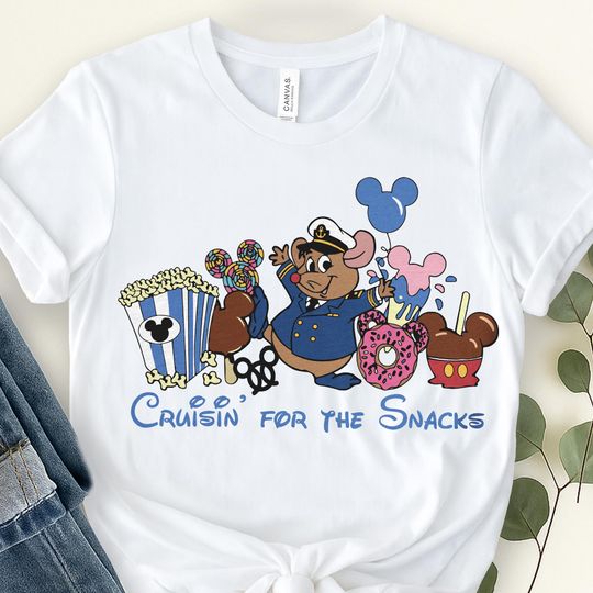 Gus Gus Snacks Disney Cruise Shirt, Disney Princess Cinde Mouse Gus Cruise Trip