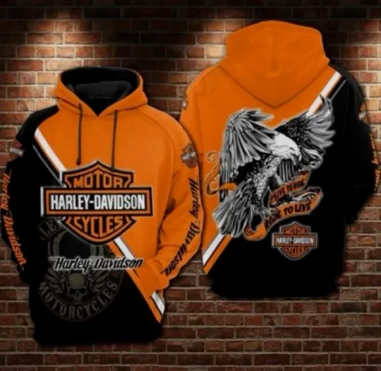 Discover Harrleyy Racing Daviidso'n Motorcycle Uniform 3D Hoodie S-5XL