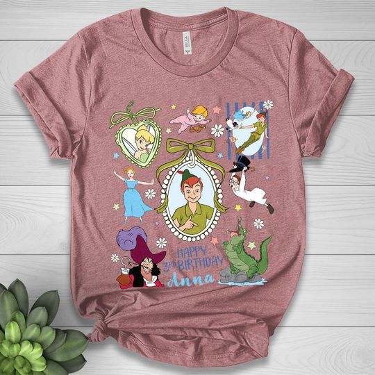 Discover Coquette Bow Disney Peter Pan Shirt, Welcome to Neverland Never Grow Up Peter Pan Wendy Tinker Bell, Disney Girl Trip Shirt, Captain NGQH08