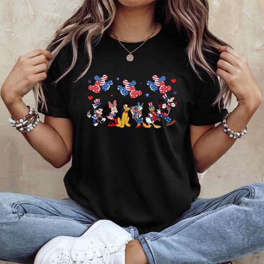 Discover 4th of July Mickey & Friends Shirt, Disney Family Shirt, Disney 4th of July Shirt