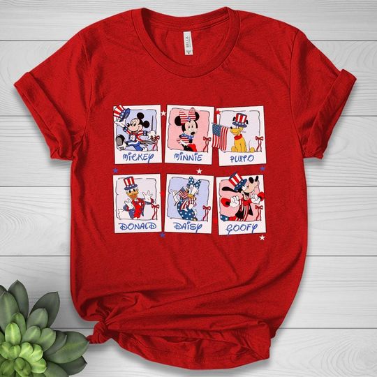 Discover 4th of July Mickey and Friends Shirts, Fourth of July Disney Shirts, 4th of July Family Tees