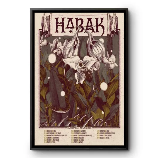 Discover Habak European Tour 2026 Poster