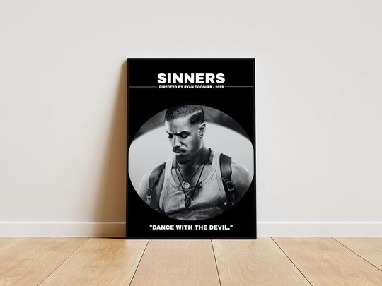 Discover Sinners Black and White Movie Print Poster (Digital Download)
