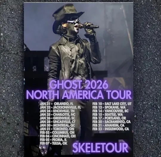 Discover HOT! Ghost 2026 North America Tour Poster