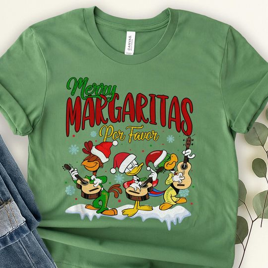 Discover Merry Margaritas Por Favor the Three Caballeros Disney Christmas Shirt