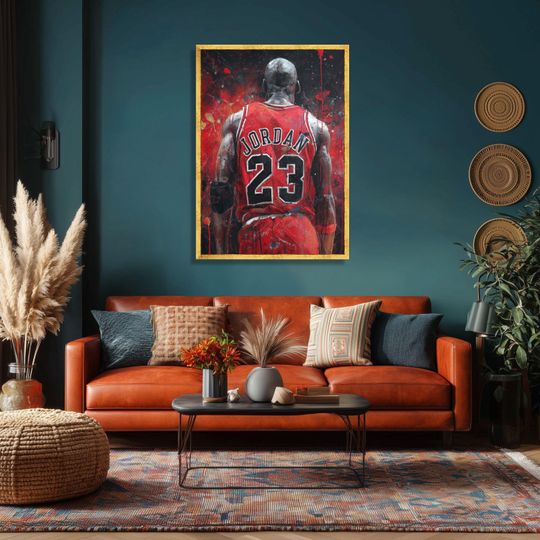 Discover Michael Jordan Basketball Jersey Canvas, Sports Wall Art