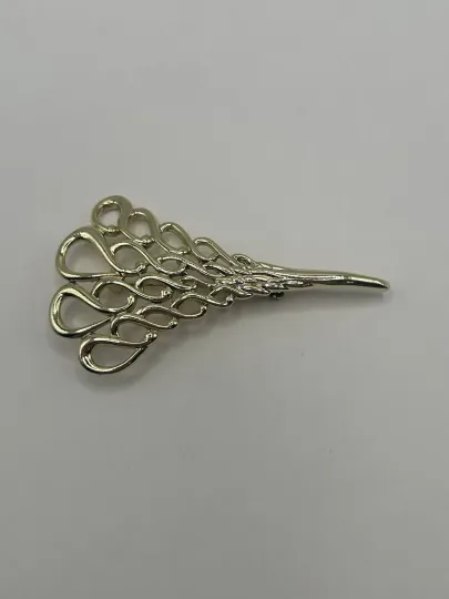 Discover Vintage Gold Tone Brooch Pin Trifari Fashion Costume Jewelry Chunky Christmas