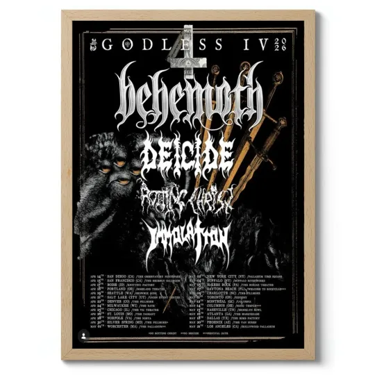 Discover The Godless IV American Tour 2026 Poster