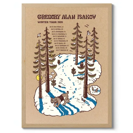 Discover Gregory Alan Isakov winter Tour 2026 Poster