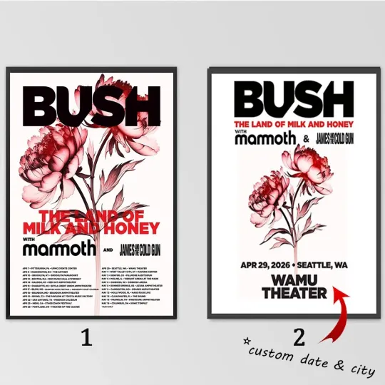 Discover Custom Poster  -  Bush 2026 Poster