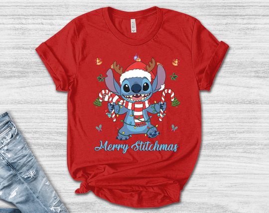 Discover Stitch Christmas Shirt, Disney Christmas Shirt, Disney Shirt, Christmas Shirt, Disney Matching Shirt, Christmas Mickey Shirt AXJ445