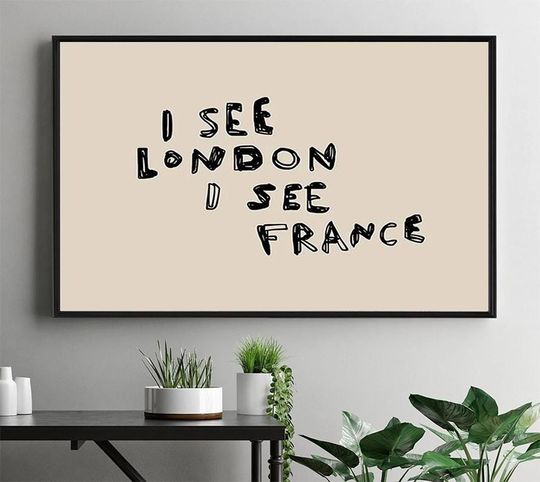Discover Playful London and France Travel Wall Art Poster - Vertical Premium Matte Poster for Home Decor