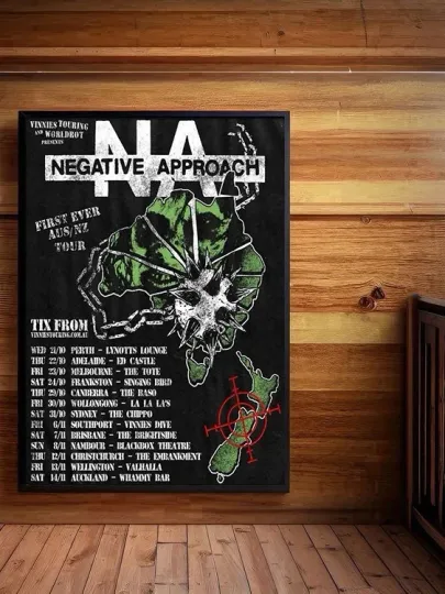 Discover Negative Approach First Time Ever Australia New Zealand Tour 2026 Poster