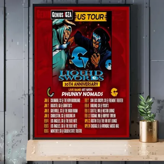 Discover Poster GZA 2026 US Tour
