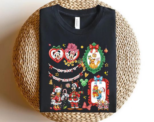 Discover Disney Mickey And Friends Bows Christmas Shirt, Mickey And Friends Christmas Costume Tee, Mickey's Very Merry Christmas Party Shirt SL1225