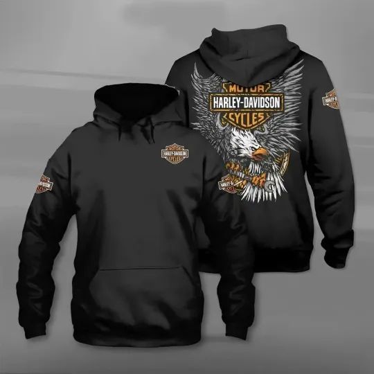 Discover Harrleyy Racing Daviidso'n Motorcycle 3D Digital Print Hoodie for Men Women