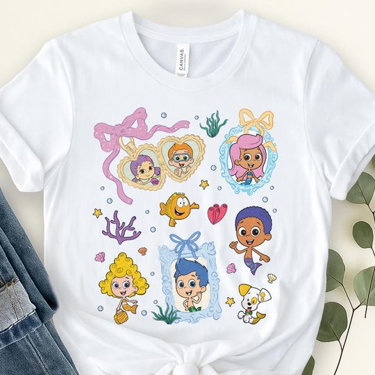 Discover Coquette Bubble Guppies Shirt, Disney Birthday Shirt, Matching Family Party Shirt