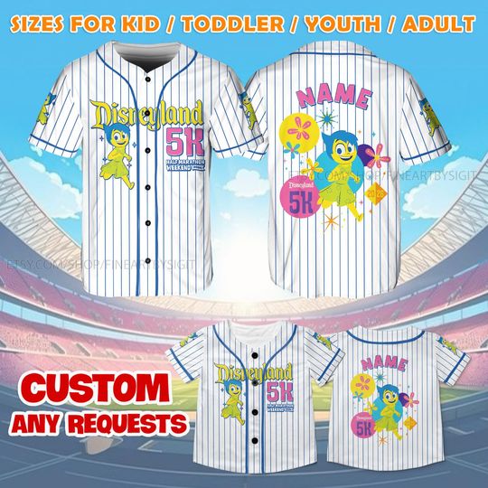 Discover Disneyland Joy 5K Baseball Jersey, Disney Joy Run 5K Jersey Shirt, Disneyland Joy Marathon Jersey Shirt, Rundisney Group Matching Jersey
