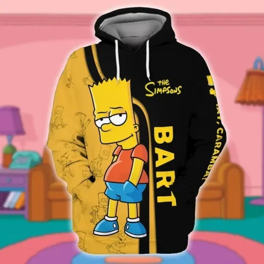 Discover The Simpson Bart 3D Hoodie All Over Print All Size S-5XL For All