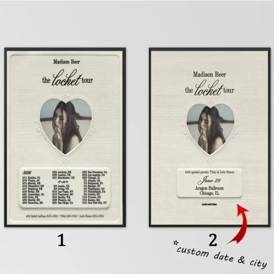 Discover Custom Poster  - Madison Beer 2026 for The Locket Tour