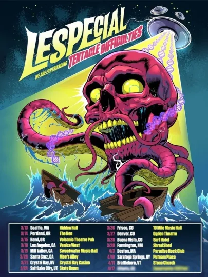 Discover Lespecial Tour Tentacle Difficulties 2026 Poster