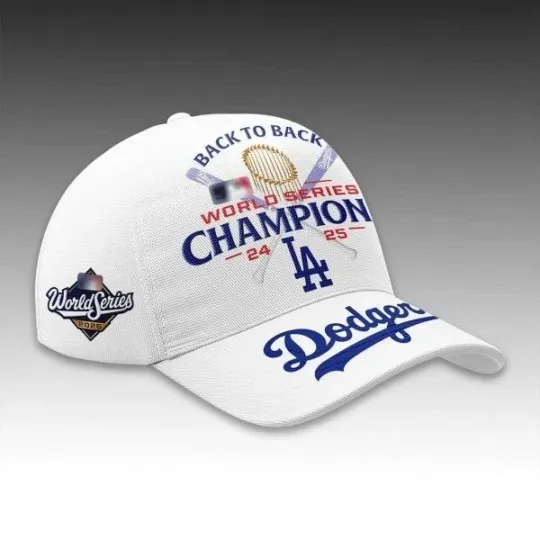 Discover LA Dodger Back To Back World Series 2025 Cap Hat Gift For Fan
