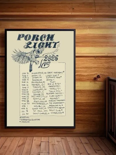 Discover Porch Light Fall Tour 2026 Poster