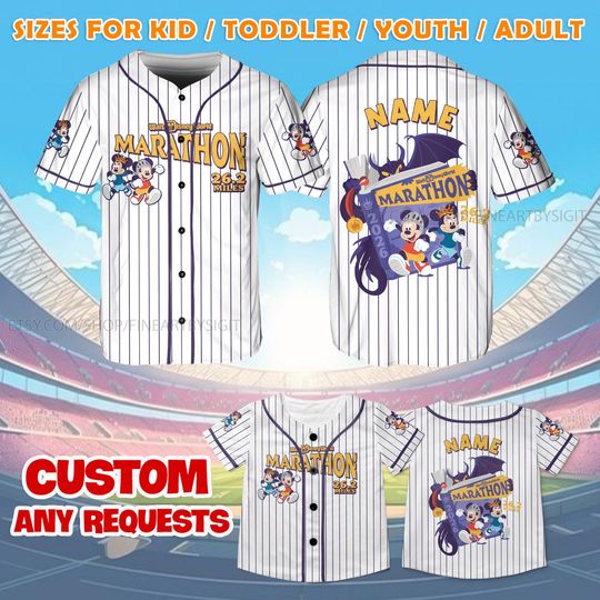 Disney Mickey Minnie WDW Marathon Jersey, Mickey Mouse Running Baseball Jersey, Every Mile Is Magic Shirt, Disneyland Running Team Shirt