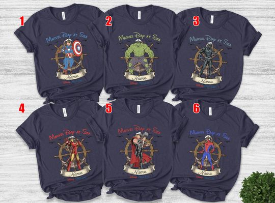 Cruise Line Marvel Day At Sea 2026 Custom Shirt, Disney Dream Family Cruise Vacation 2026