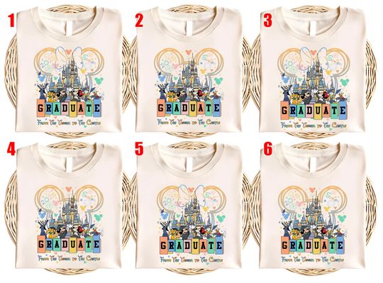 Disney Grasuaiton Shirt, Custom Graduation, Graduate From The Tassel To The Castle Shirt, Disney Graduation Shirt