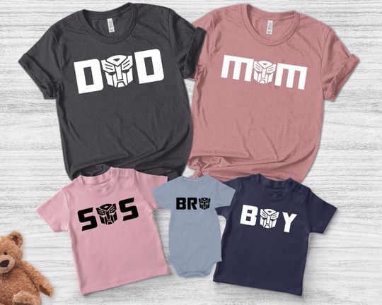 Transformer Birthday Shirt, Family Matching Birthday Shirts, Birthday Squad Shirt
