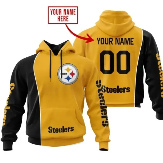 Personalized Pittsburgh Football Steelerss Team Hoodie Unisex