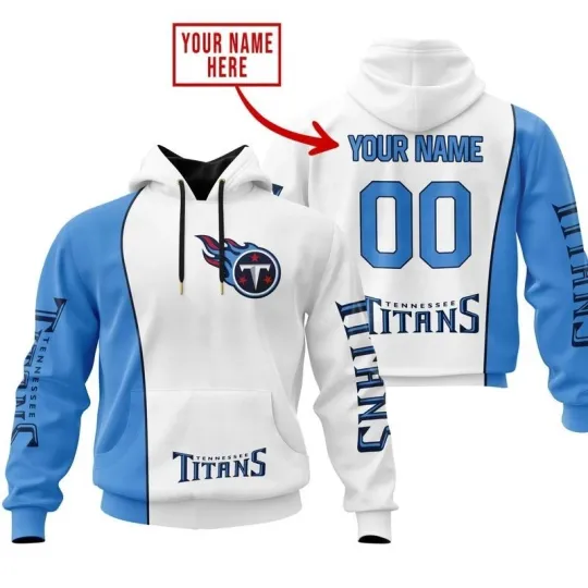 Discover Personalized Tennessee Football Titanss Team Hoodie Unisex Adult S-5XL Gift
