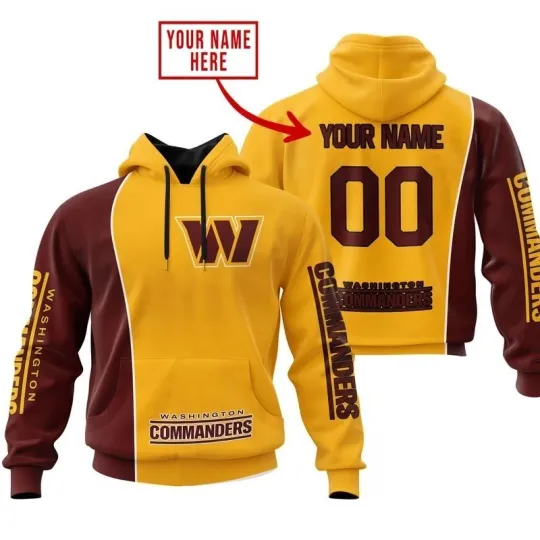 Discover Personalized Washington Football Commanderss Team Hoodie Unisex Adult S-5XL Gift