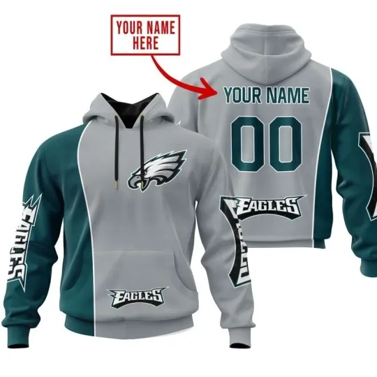 Discover Personalized Philadelphia Football Eagless Team Hoodie Unisex Adult S-5XL Gift