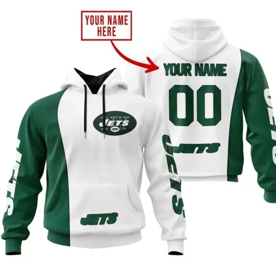 Discover Personalized New York Football Jetss Team Hoodie Unisex Adult S-5XL Gift
