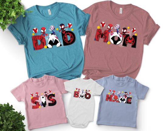 Personalized Spidey And His Amazing Friends Character Shirt, Custom Name Shirt