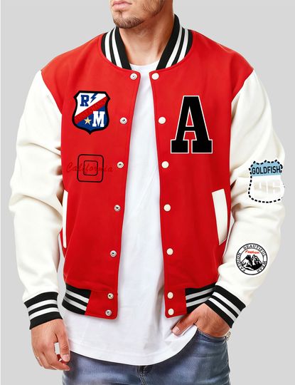 Discover Roma First Change Print Male Jacket All-Match Fleece Baseball Jersey Vintage Casual Clothes Autumn Warm Loose Mens Coat