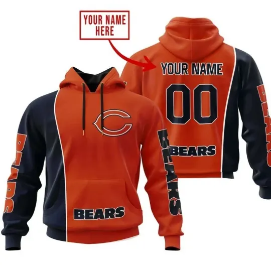 Discover Personalized Chicago Football Bearss Team Hoodie Unisex Adult S-5XL Gift