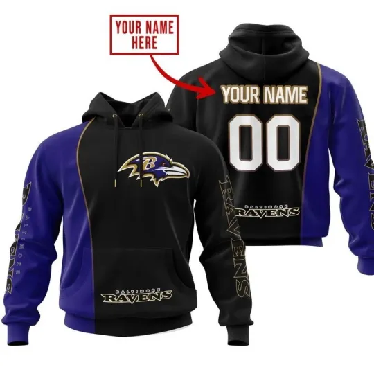 Discover Personalized Baltimore Football Ravenss Team Hoodie Unisex Adult S-5XL Gift