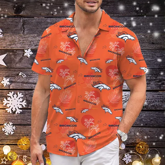 Discover DENVER team BRONCO hawaiian shirt