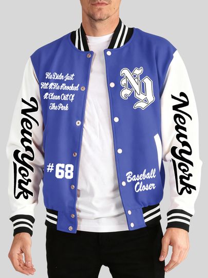 Discover New York Basketball Print 2025 Street Clothes Man'S Loose Sports Baseball Jersey Fashion Gothic Veste Autumn&nbsp;Winter Warm Jackets